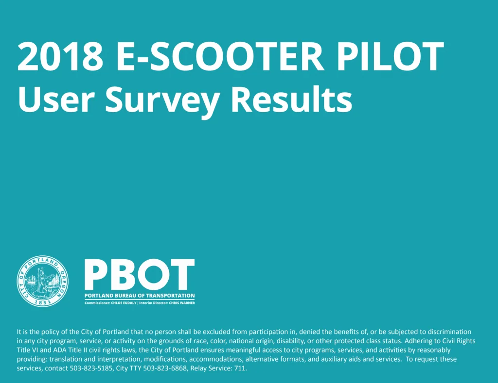 E Scooter Pilotstudie